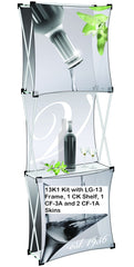 Collage 1x3 Trade Show PopUp Display Kit 1, similar to Xpressions popup