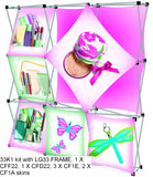 Collage 3x3 Trade PopUp Display Kit 1, similar to Xpressions Popup