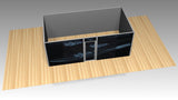 Custom Conference Room - 10ft x 20ft x 8ft tall portable conference room built with aluminum extrusion frames, with fabric SEG (silicone edged) graphics on the frames.