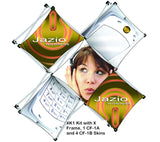 Collage X-Shaped Display Kit 1, similar to the Xpressions displays