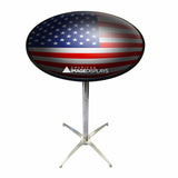 Custom Round Trade Show Table, Hardware with Graphic Print