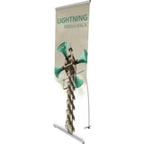 Lightning Spring Back Banner Stand