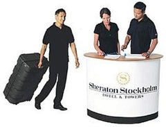 Expand Podium Case, Open with Counter Graphic Wrap