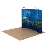 OneFabric™ 20ft (8x3) FLAT Popup Display with One-Piece Fabric Graphic