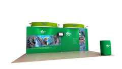 BrandStand WaveLine Media™ Kits - Dolphin 20' (229”w x 89.9”h -104.6”h w/ header)