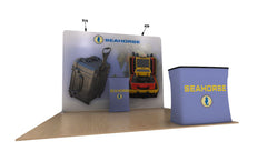 BrandStand WaveLine Media™ Kits - Seahorse 10' (116”w x 88.9”h - 103.6”h w/ header)