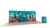BrandStand WaveLine Media™ Kits - Tarpon 20’ (229”w x 89.9”h - 104.6”h w/header)