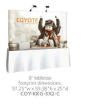 Coyote 3x3 Pop Up Display Kit