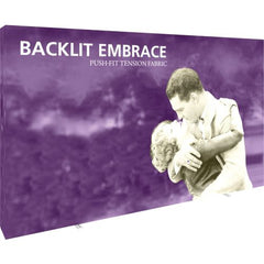 Embrace Backlit 12ft - Push Fit Tension Fabric SEG Pop Up Displays - 5x3