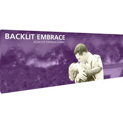 Embrace Backlit 20ft - Push Fit Tension Fabric SEG Pop Up Displays - 8x3