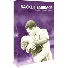 Embrace Backlit Push Fit Tension Fabric SEG Pop Up Displays - 2x3