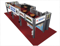 20 x 60 Gilna Rail- Trussworks Double Deck Exhibit System (KITS)