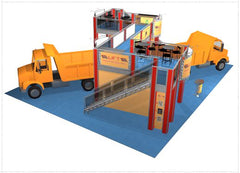 50 x 40 Lift Hauling Company - Trussworks Double Deck Exhibit System (KITS)