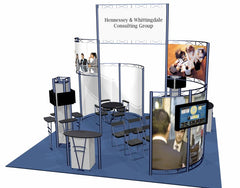 20X20 - Hyperlite tool-less hybrid truss / extrusion display system (KITS)