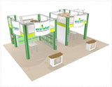 30 x 40 Eco-whats - Trussworks Double Deck Exhibit System (KITS)