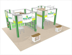 30 x 40 Eco-whats - Trussworks Double Deck Exhibit System (KITS)