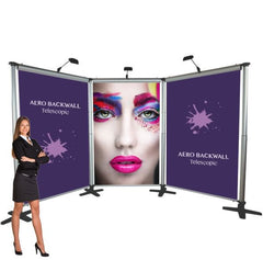 Aero 2 Banner Display Stand - Non Retractable Banner Stands