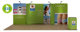 Caribbean Model Waveline tube frame pillow case fabric graphic trade show display