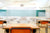Foldable Sneeze Guard School Desk Barriers  with Hand Hold Cutouts
