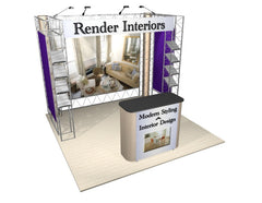 10x10s - EZ12 tool-less collapsible truss display system (KITS)