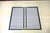 Leather Edged Menu Style Foldable Sneeze Guard School Desk Barriers 