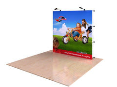 OneFabric™ 8ft (3x3) Popup Displays with One-Piece Fabric Graphic