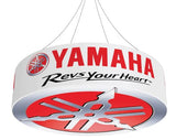 Trade Show Hanging Sign Blimp Tube Shape with Bottom Graphic