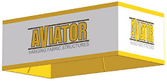Aviator™ Rectangle Trade Show Hanging Sign