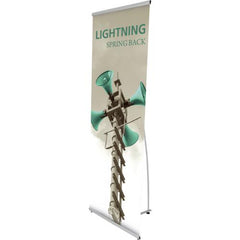 Lightning Spring Back Banner Stand