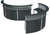 Round RD45 Trade Show Reception Counter