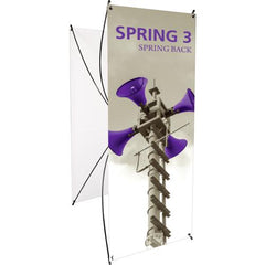 Spring Spring Back Banner Stand