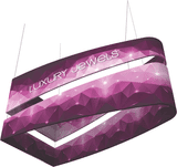 Tiered Bullet Shaped Trade Show Hanging Signs