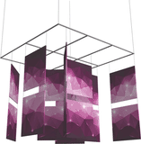 Designer Series Square Mobile Trade Show Hanging Signs