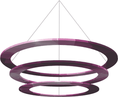 Designer Series Tiered Flat Ring Custom Hanging Signs